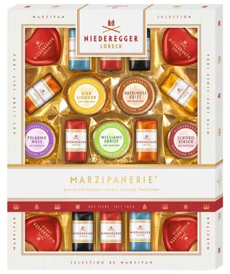 Zdjęcie produktu dla Praliny marcepanowe Niederegger mieszane w opakowaniu prezentowym 298g