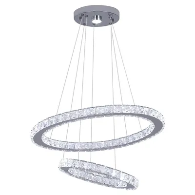 Obrázek produktu pro Závěsná svítidla, křišťálový design, moderní severský styl, D50XD30cm, nastavitelná