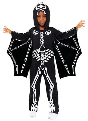 Produktbild von Amscan 9917889 - Boys Halloween Skeleton Pterodactyl Fancy Dress Costume Age: 3-4 Years