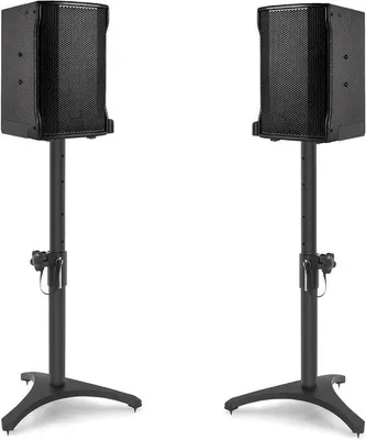 Produktbild von Lautsprecherständer - Audio-Fußstücke - Musik hören - In der Höhe verstellbar - Bis zu 75 cm - Schwarz