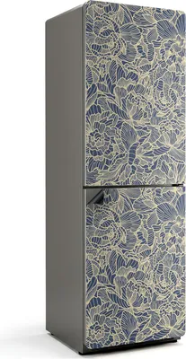 Zdjęcie produktu dla Kwiatowy wzór - Magnetyczna osłona lodówki - Folia dekoracyjna magnetyczna do kuchni - Magnes na lodówkę deco - Samoprzylepna tablica magnetyczna - Folia magnetyczna na drzwi lodówki - 60x180 cm