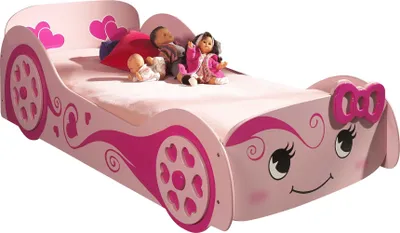 Produktbild von Autobett Kalotina 213x101x68 Kinderbett Spielbett MDF Rosa