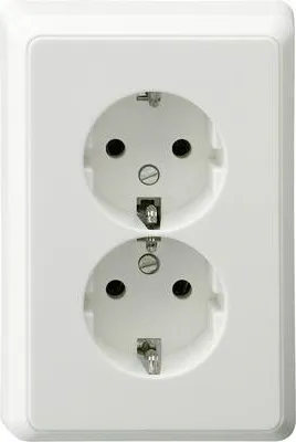 Obrázok produktu pre REV 0510066992 2-gangová zásuvka na povrch IP20 Biela (0510066992)