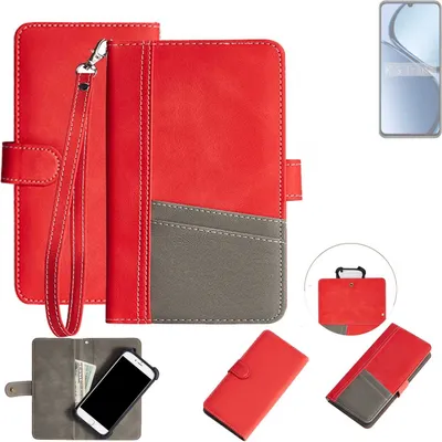 Produktbild von K-S-Trade Handy Schutzhülle für Realme C65s Hülle Portemonnee Brieftasche Klapphülle Kartenfächer Flip Wallet Case Etui