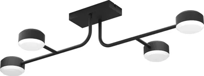 Produktbild von CLAVELLINA Wand-/Deckenleuchte Lampe Beleuchtung - L89 x B46,5 x H18,5 cm - schwarz - 4X6,8W inkl. - IP20