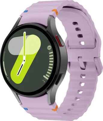 Produktbild von Strap-it Silicone Wave Armband - Geeignet für Samsung Galaxy Watch 7 (40 & 44mm) / Galaxy Watch 6 (Classic) / Galaxy Watch 5 (Pro) / Galaxy Watch 4 (Classic) - lavendel lila