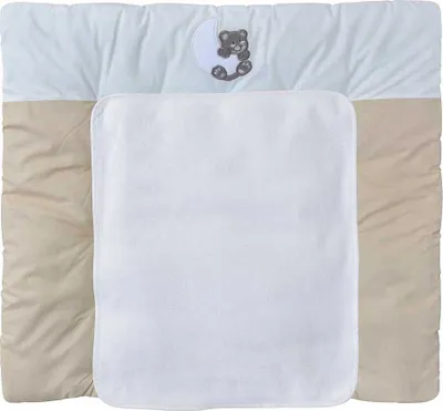 Produktbild von Baby-Delux Wickelauflage  70x75 inkl. abnehmbarer Frotteeauflage Traumland Beige Wickelunterlage Wickelkommode, Wickeltisch Baumwolle waschbar