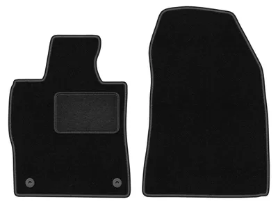 Image de Tapis de sol avant velours sur-mesure pour Peugeot 308 III (2021-, HB/kombi) noir, jeu 2 pièces, fixations - STANDRAD