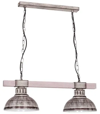Zdjęcie produktu dla Lampa wisząca Hakon brązowo-jasne drewno 2xE27x15W metal wym:68x60x21cm IP20 Luminex