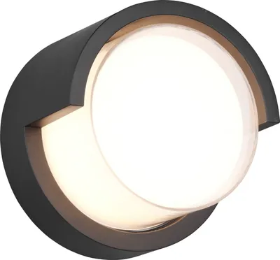 Obrázek produktu pro Venkovní nástěnné svítidlo LED - 10 x 15 cm - černé - bílé - plastové