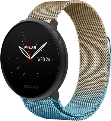 Produktbild von Strap-it Milanese Armband - Kompatibel mit Polar Ignite 2Armband Ersatzarmband Edelstahl Armband mit Magnetverschluss Sportuhr zubehör für smartwatch 20mm Armband Blau