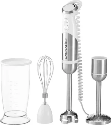 Obrázek produktu pro Ruční mixér 1000 W, nerezová ocel/bílá Lagrange 619013