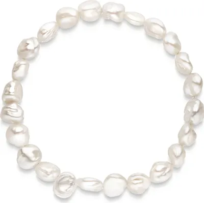 Produktbild von MATERIA by Matthias Wagner Perlenarmband Damen echte Süßwasserzuchtperlen 19cm elastisch SA-43