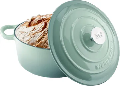 Obrázok produktu pre Pekáč 24 cm, liatina, s pokrievkou, smaltovaný, na indukciu, na dusenie