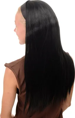 Produktbild von WIG ME UP Halbperücke Haarteil Haarreif schwarz glatt WH5040-1B