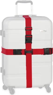 Produktbild von WORLDPACK Koffergurt mit Kreuzsystem *feuerrot