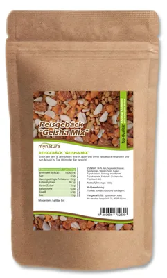 Produktbild von Mynatura Geisha Mix – Knusprige Reiscracker Mischung 1 kg Beutel