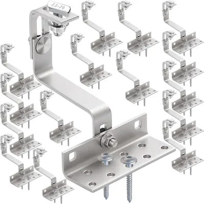 Produktbild von 4 Module Montageset Ziegeldachhaken, 8cm, Hammerkopf 22,8