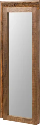 Image de MASSIVMOEBEL24 | Miroir mural en bois d'Acacia 56x8x150 naturel laqué BARK #122