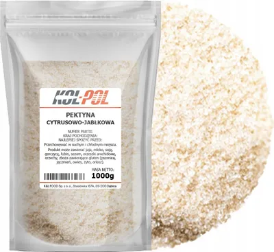 Zdjęcie produktu dla PEKTYNA DO DŻEMÓW 1kg Cytrusowa amidowana zagęstnik do przetworów Kol-Pol