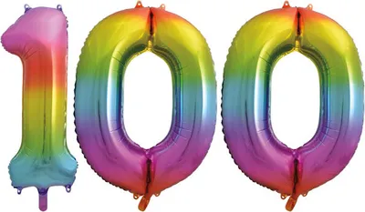Produktbild von XXL Folienballon Zahl bunt Geburtstag Jubiläum Zahlenballon Riesenfolienballon Geburtstagsdeko