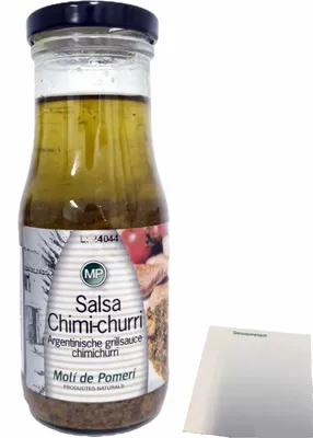 Produktbild von Molí de Pomerí Salsa Chimi-Churri Sauce (240g Flasche) + usy Block