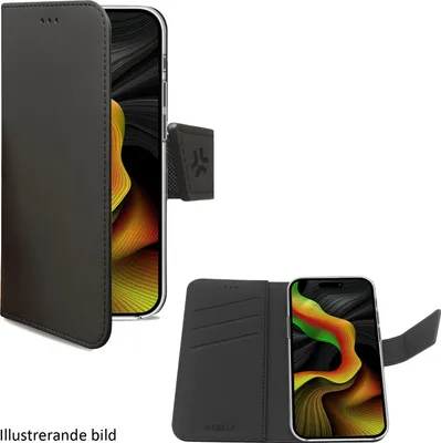 Image de Étui portefeuille Wally iPhone 16 Pro Max noir