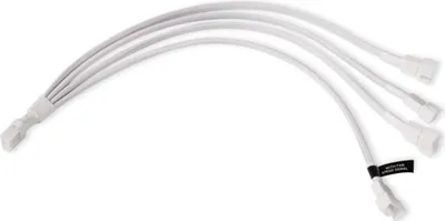 Obrázek produktu pro Alphacool 18729, Rozdělovací kabel pro RGB, Plast, Bílá, 4pinový, 300 mm
