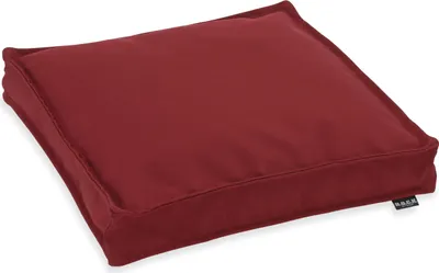 Produktbild von H.O.C.K. Classic Uni Outdoor Sitzkissen - 40x40x5cm Stuhlkissen für Draußen - Wetterfestes Polster Bordeaux Granate