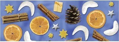 Produktbild von Transparentpapier 115g/qm A4 VE=25 Blatt Weihnachts-Potpurri blau