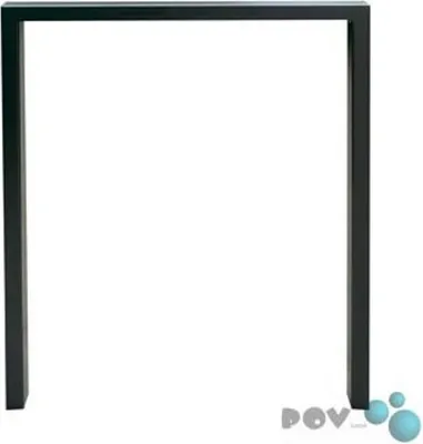 Produktbild von Anlehnbügel aus Flachstahl 50 x 12 mm, ohne Querholm, ohne Lackierung 1000 mm