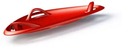 Produktbild von Schlittenplatte Meteor 60 cm Rot