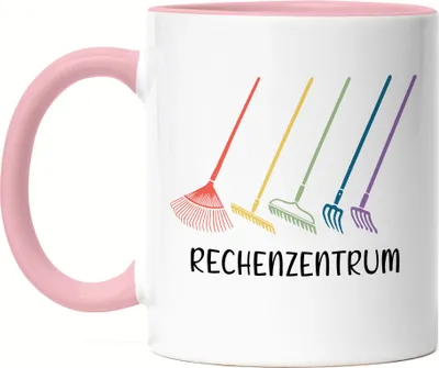 Produktbild von Rechenzentrum Tasse Rosa Hobby-Gärtner Pflanzen Garten Blumen Geschenkidee Besen Rechen