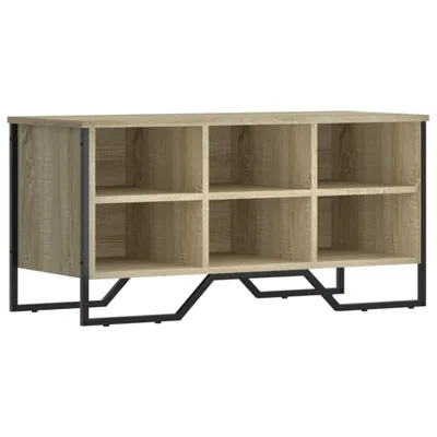 Immagine prodotto di vidaXL Portascarpe in rovere Sonoma 90x38x45,5 cm Materiale a base di legno
