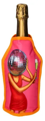 Produktbild von Gift Company Froid Kühlmanschette Discokugel neon pink 23,5cm