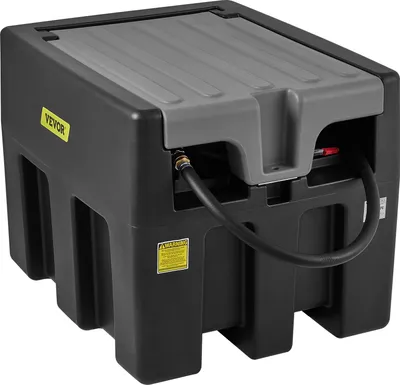 Produktbild von VEVOR Tragbarer Dieseltank mit 12V DC Umfüllpumpe Mobile Tankanlage Schwarz Dieseltankstelle 2600RPM
