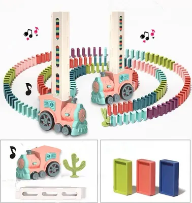 Produktbild von Spielzeug Zug, Zug Spielzeug Kinder, 60 Stück Elektrischer Zug Spielzeug Baustein, mit Musik, Kinder Elektrostapel Spielzeug, Geschenk Mädchen, Jungen