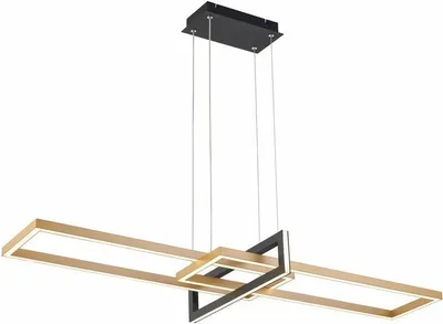 Obrázok produktu pre Závesná LED lampa Aspen čierno-zlatá 36 W, odtiene bielej, 2880 lm, kov, rozmery: 120 x 110 x 16 cm, IP20, Reality