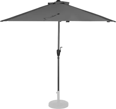 Produktbild von Vonroc VONROC Premium-Sonnenschirm Magione – Robuster Balkonsonnenschirm – 270x135cm – UV-beständiges Tuch – Grau – Inklusive Schutzhülle