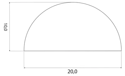 Produktbild von DP26 SIL Silikonschaum Halbrundprofil D-Profil 20x10 mm Gummidichtung Türdichtung
