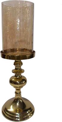 Kerzen-Halter Deko Alu Glas Gold Teelicht-Halter Teelicht Ständer Weihnachten