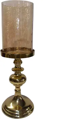 Produktbild von Kerzen-Halter Deko Alu Glas Gold Teelicht-Halter Teelicht Ständer Weihnachten