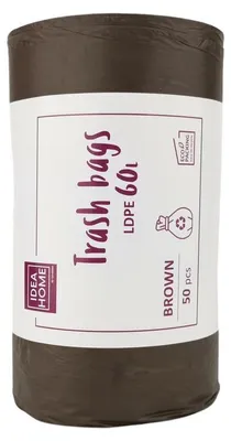 Zdjęcie produktu dla Worki Ih Ldpe 60L Brązowy 50Szt
