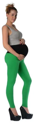 Produktbild von Umstandsleggings Leggings mit Taschen Baumwolle; Grün 3XL/46