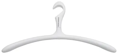 Kleiderbügel ARX Weiß 5er Set rutschhemmende Beschichtung von Spinder