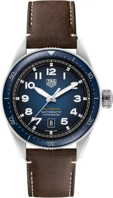 Immagine prodotto di Orologio da uomo Tag Heuer Autavia argento e blu WBE5116.FC8266