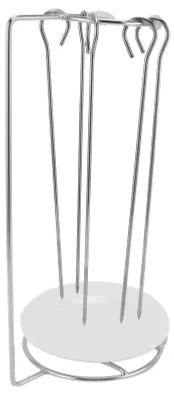 Image de Support en acier inoxydable durable pour brochettes, idéal pour le barbecue