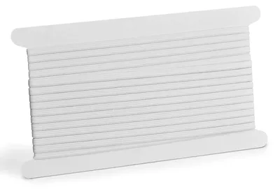 Elastikband 1 cm x 10 m, Weiß, zum Nähen und Basteln