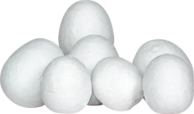 Produktbild von Watte-Eier, weiß,ca. 50 mm, 4 Stück