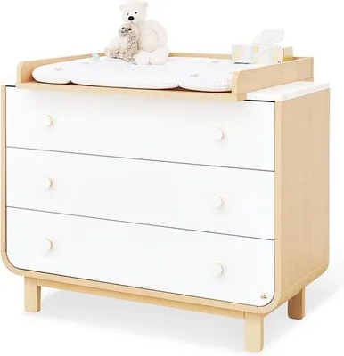 Produktbild von Runde Babycommode, 115x54x90cm, Verstellbar